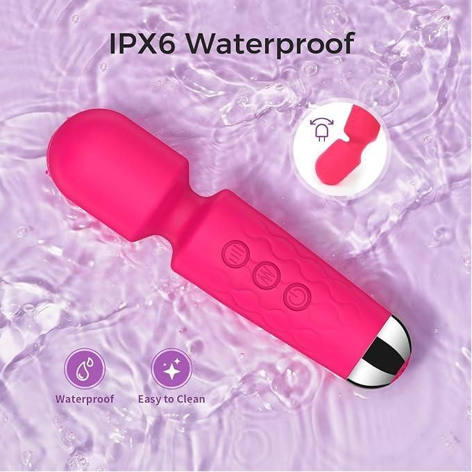 Vibromasseur pour adultes – Godemiché vibrant silencieux et érotique avec 20 modes et 8 vitesses  Vibromasseur clitoridien pour couples avec plusieurs modes et vitesses Vibromasseur pour femmes (Rose rose, Mimi)-4