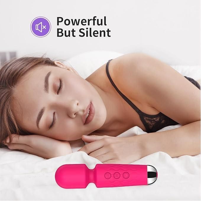 Vibromasseur pour adultes – Godemiché vibrant silencieux et érotique avec 20 modes et 8 vitesses  Vibromasseur clitoridien pour couples avec plusieurs modes et vitesses Vibromasseur pour femmes (Rose rose, Mimi)-5