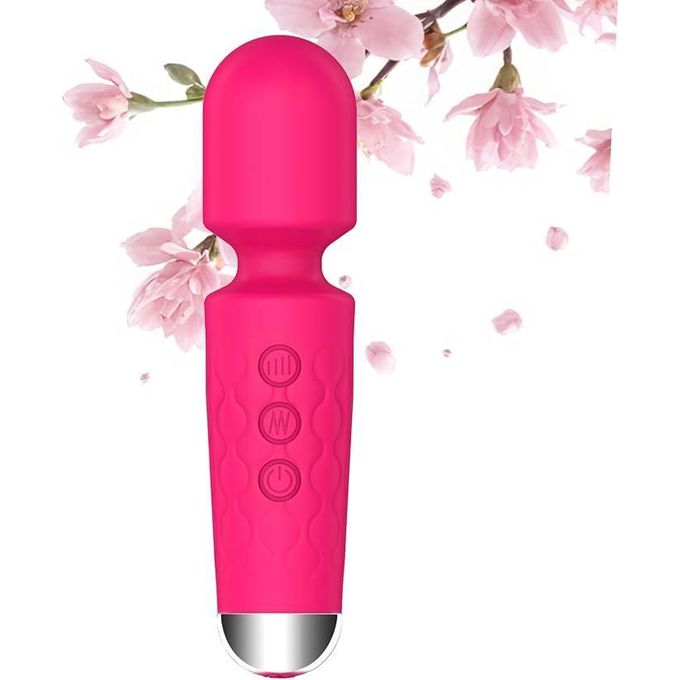 Vibromasseur pour adultes – Godemiché vibrant silencieux et érotique avec 20 modes et 8 vitesses  Vibromasseur clitoridien pour couples avec plusieurs modes et vitesses Vibromasseur pour femmes (Rose rose, Mimi)-2