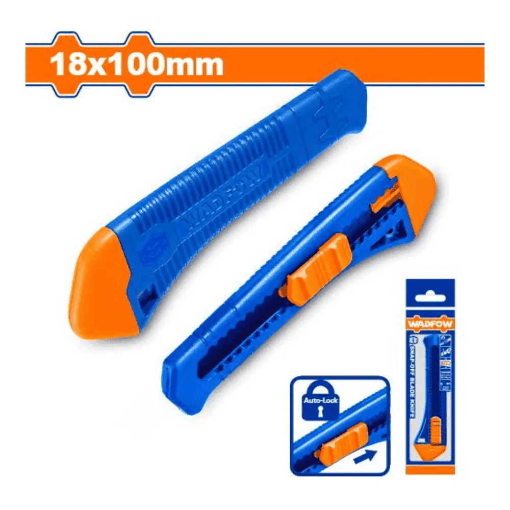 WADFOW Cutter à molette 18 mm x 100 mm