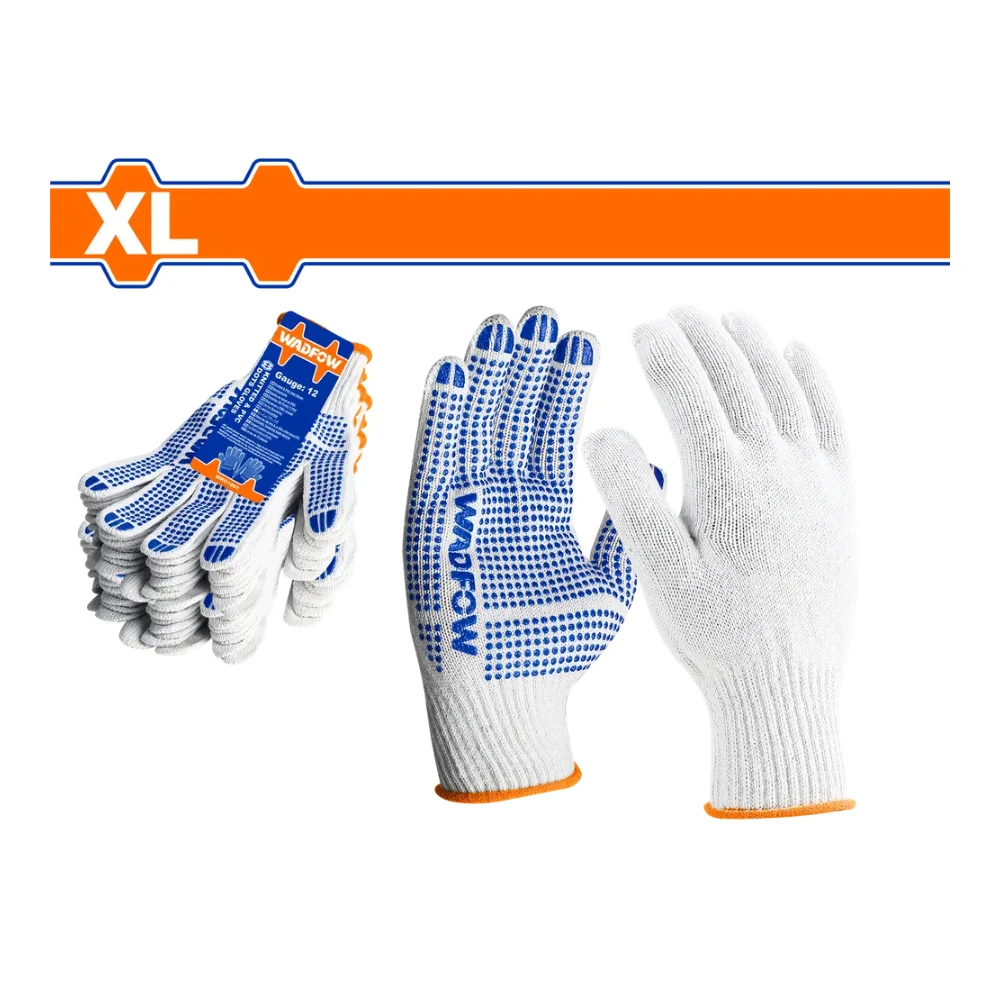 WADFOW Gants tricotés à pois en PVC