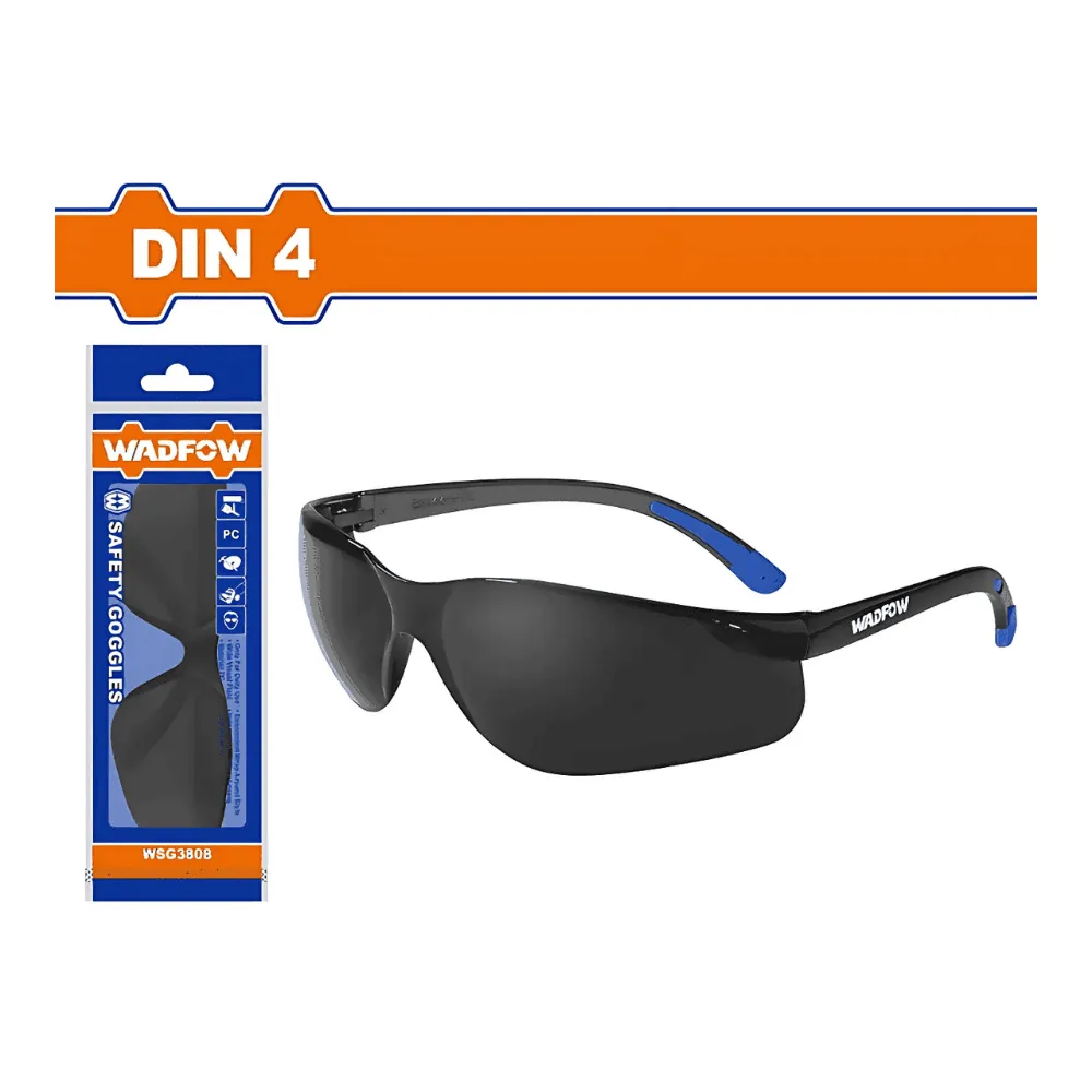 WADFOW Lunettes de sécurité noir DIN 8