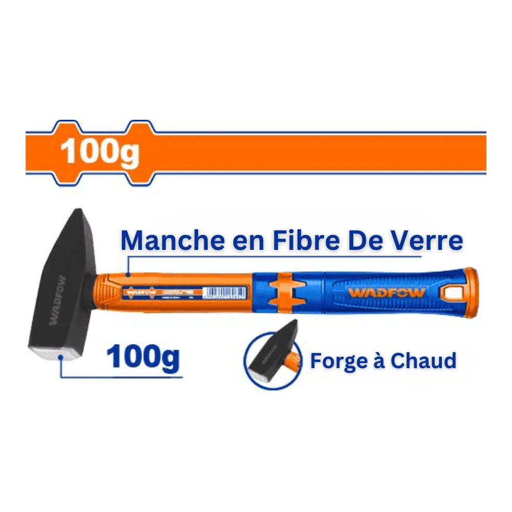 WADFOW Marteau de machiniste 100g manche en fibre
