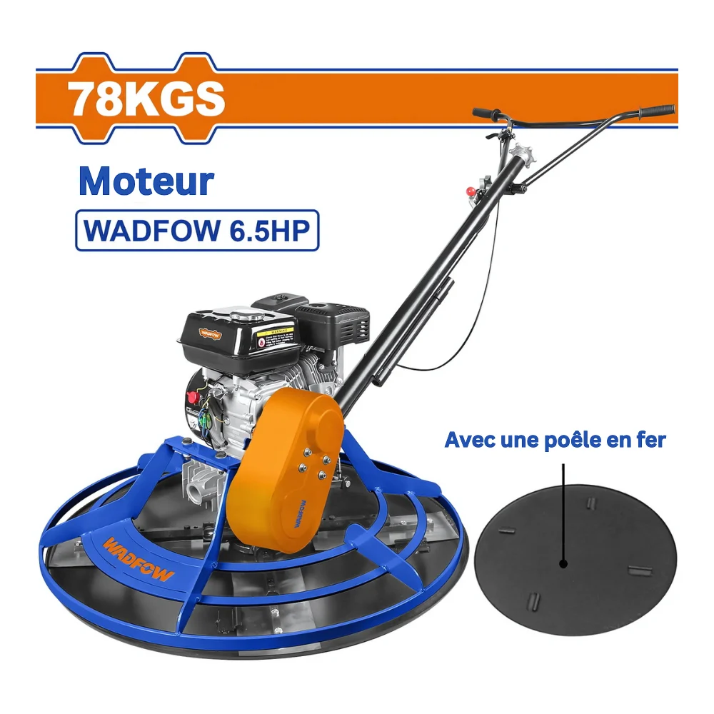 WADFOW Truelle à essence 78 kg – 4,8 kW (6,5 HP)