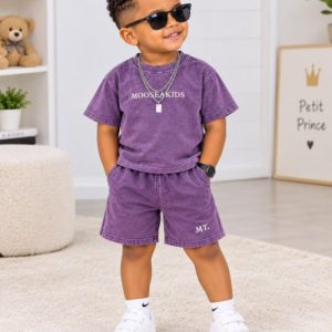 Ensemble streetwear décontracté t-shirt et short pour bébé / enfant