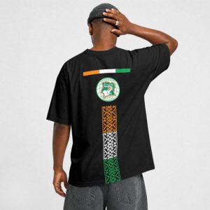 T-shirt Oversize Côte d'Ivoire Noir - Drapeau + Éléphant - S / M / L