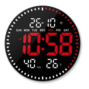 Horloge Numérique Réveil Moderne Table Simple Télécommande