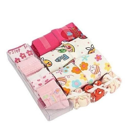 Kids Fashion Kit De Maternité De 3 Grenouillères+3 Serviettes + 4 Chaussons - Multicolore