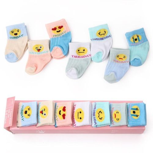 lot de 7 paires de chaussettes pour nouveau-nés garçons et filles 0-6 mois