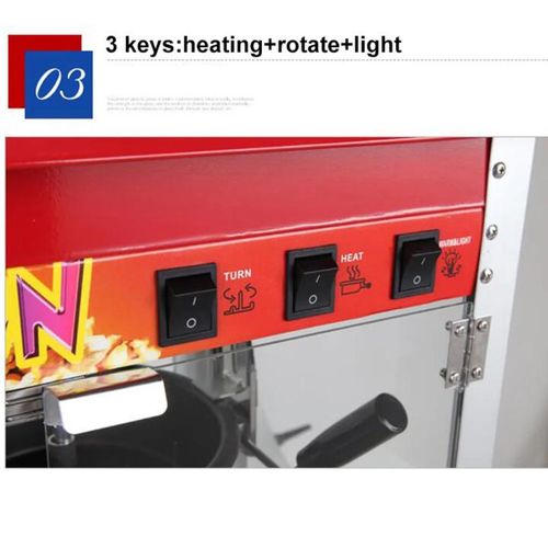 Machine à Popcorn Nasco – 370W – Capacité de maïs 10 tasses prêtes en quelques minutes-1