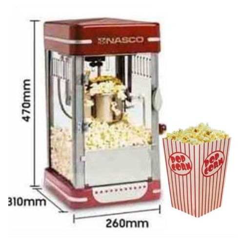 Machine à Popcorn Nasco – 370W – Capacité de maïs 10 tasses prêtes en quelques minutes-2