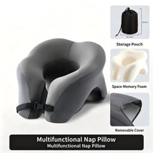 Oreiller de voyage en forme de U - Oreiller de voyage ergonomique pour le cou, fabriqué en mousse à mémoire de forme douce. (Copie)