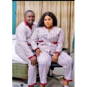Pyjamas Couple Homme & Femme En Coton/satin - Rouge (Copie)