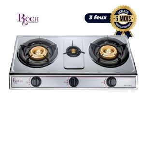 Roch Cuisinière à Gaz - Réchaud 3 Feux + Raccord Offert