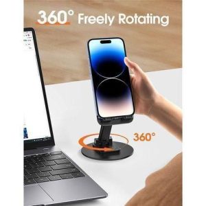 Support PVC avec rotation à 360° réglable pour téléphone