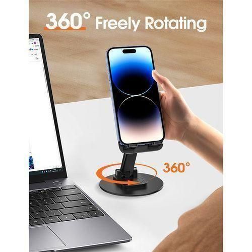 Support PVC avec rotation à 360° réglable pour téléphone
