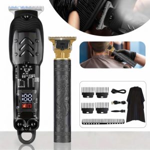 Tondeuses à Cheveux Pour Hommes 2 Pièces/Kit De Coupe De Cheveux Sans Fil