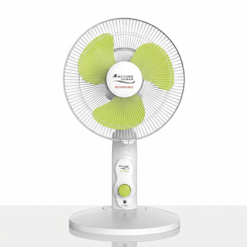 Ventilateur de table rechargeable 12" Accord Power - vert (Copie)