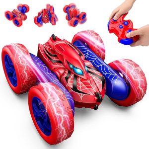 voiture de cascade électrique, Noël, Pâques, 3 à 9 ans, idée cadeau pour garçon - Rouge